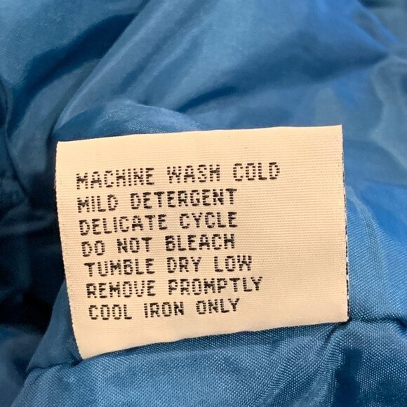 Vintage Skitique Parka Winter Jacket Women's L Teal Blue #205A - Picture 6 of 7